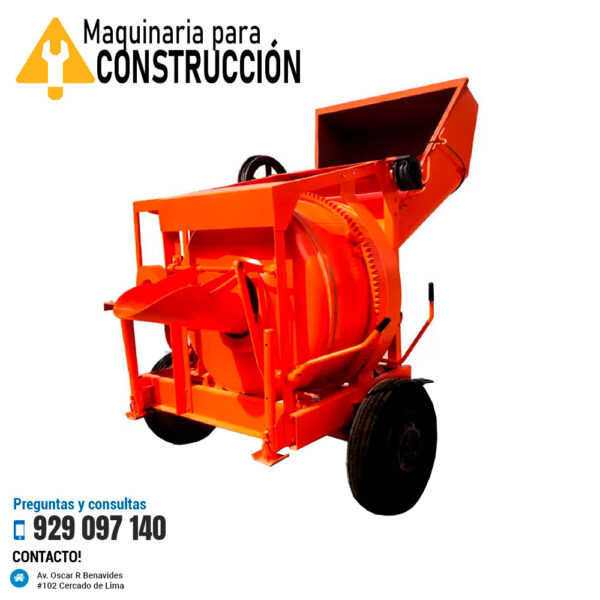 MEZCLADORA DE CONCRETO TIPO TOLVA DE 12P3