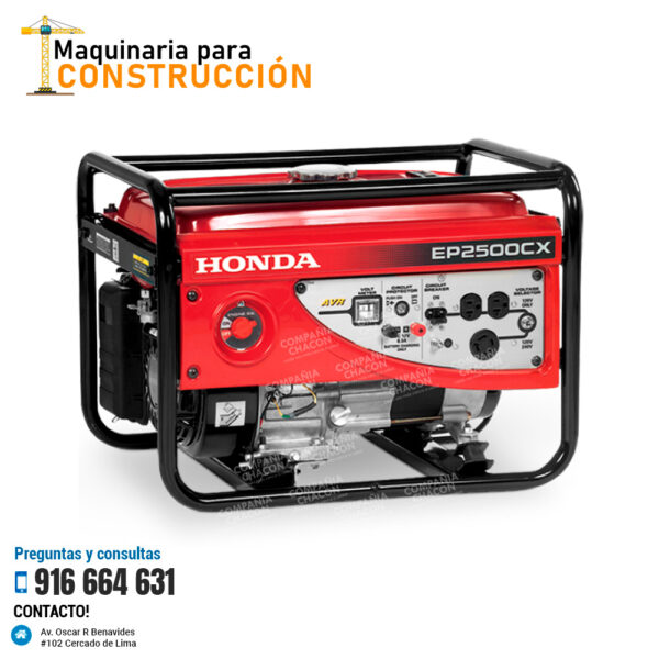 GENERADOR HONDA EP2500CX – 2.5HP