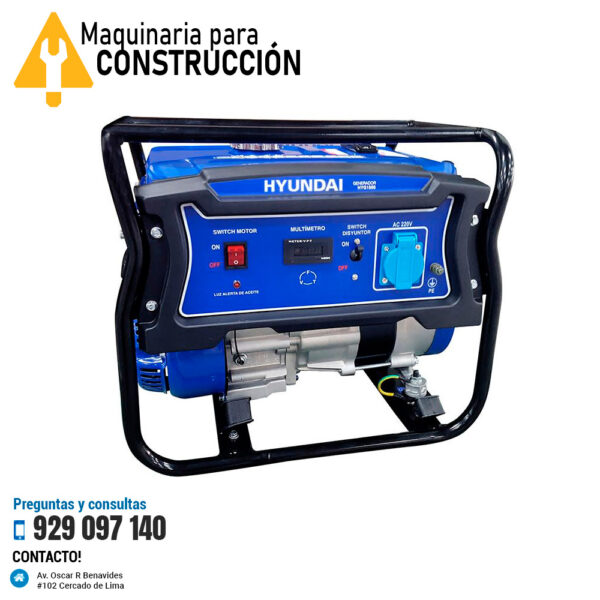 GENERADOR HYUNDAI HYG1500 1.4KW