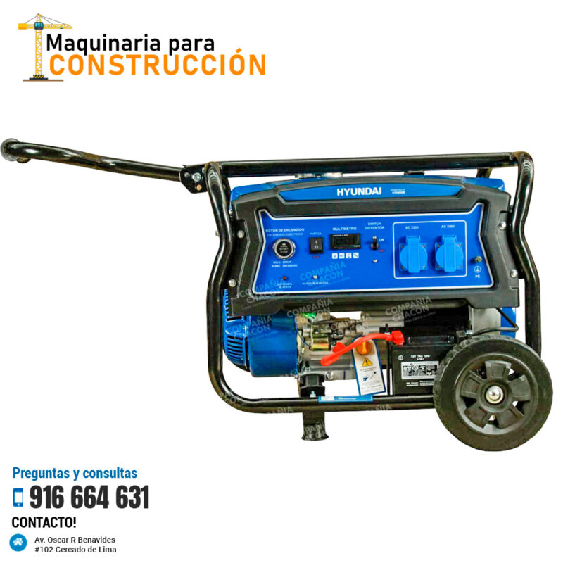 GENERADOR HYUNDAI HYG4950E 4.0KW