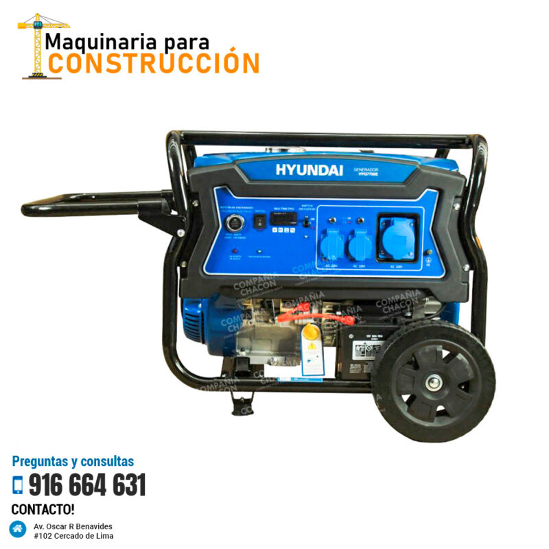 GENERADOR HYUNDAI HYG7750E 6.2KW