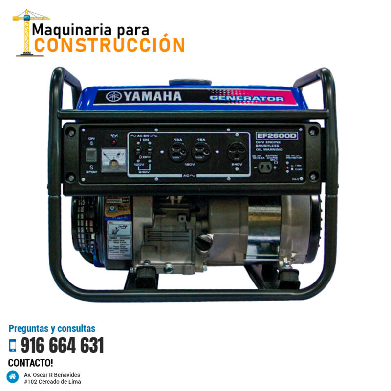 GENERADOR YAMAHA EF2600D