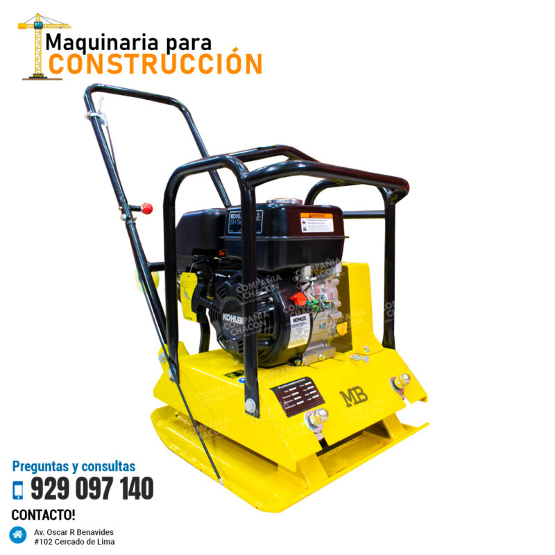 PLANCHA COMPACTADORA IMPORTADA CON MOTOR KOHLER DE 6.5HP